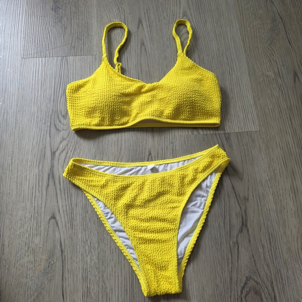 Amazon Women's Yellow Bikini Set
